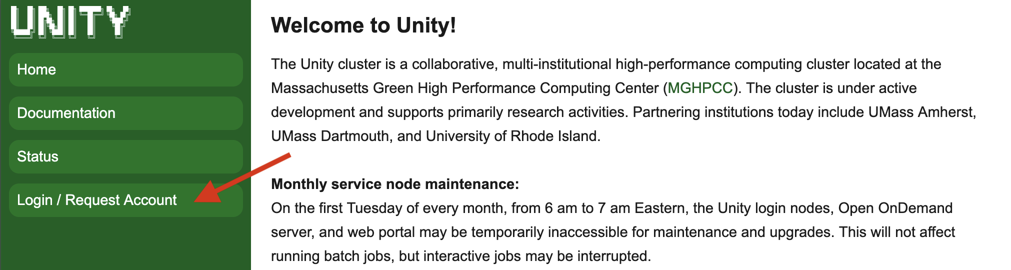 account portal login button