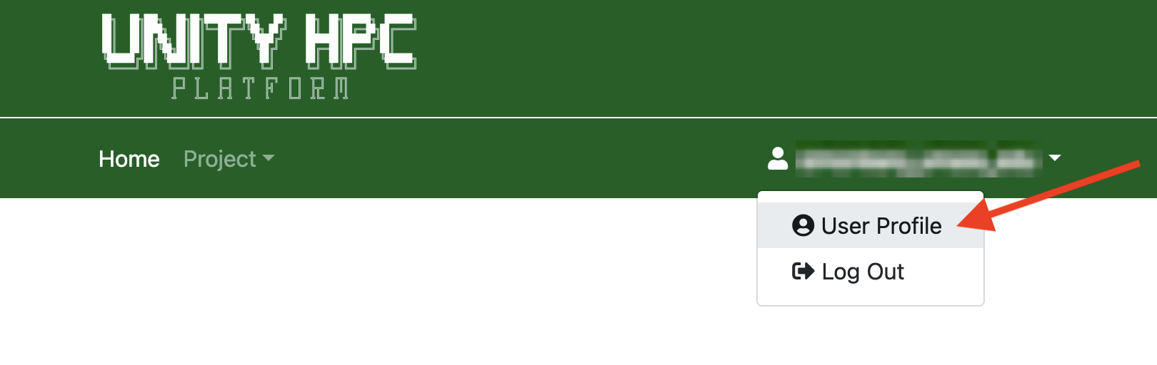 allocation portal user profile button
